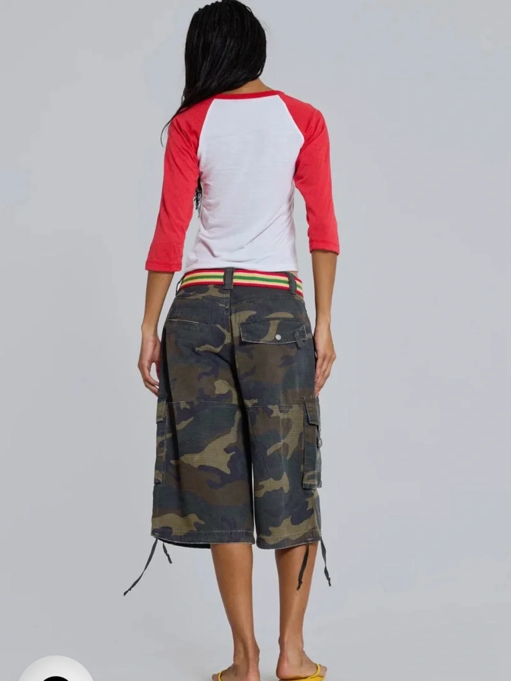 NWT Jaded London Olive Green Camo Cargo Bermuda Shorts- $135 retail